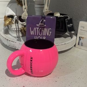 Starbucks pink pumpkin mug